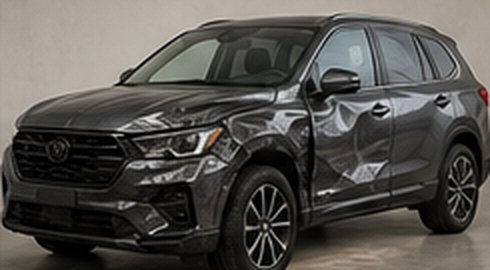 SUV before repair