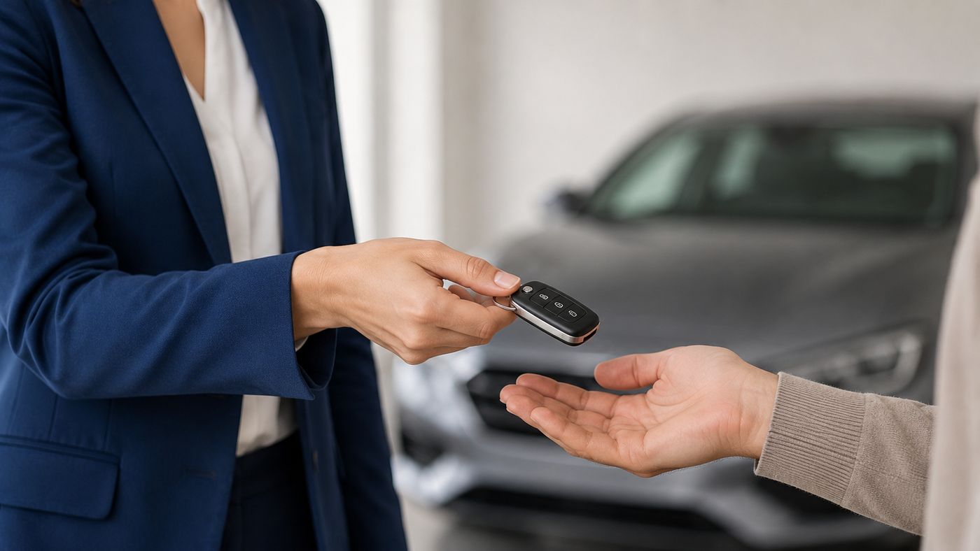 SmashX concierge handing over vehicle keys
